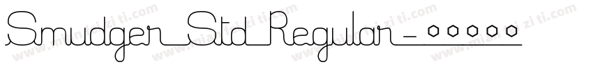 Smudger Std Regular字体转换